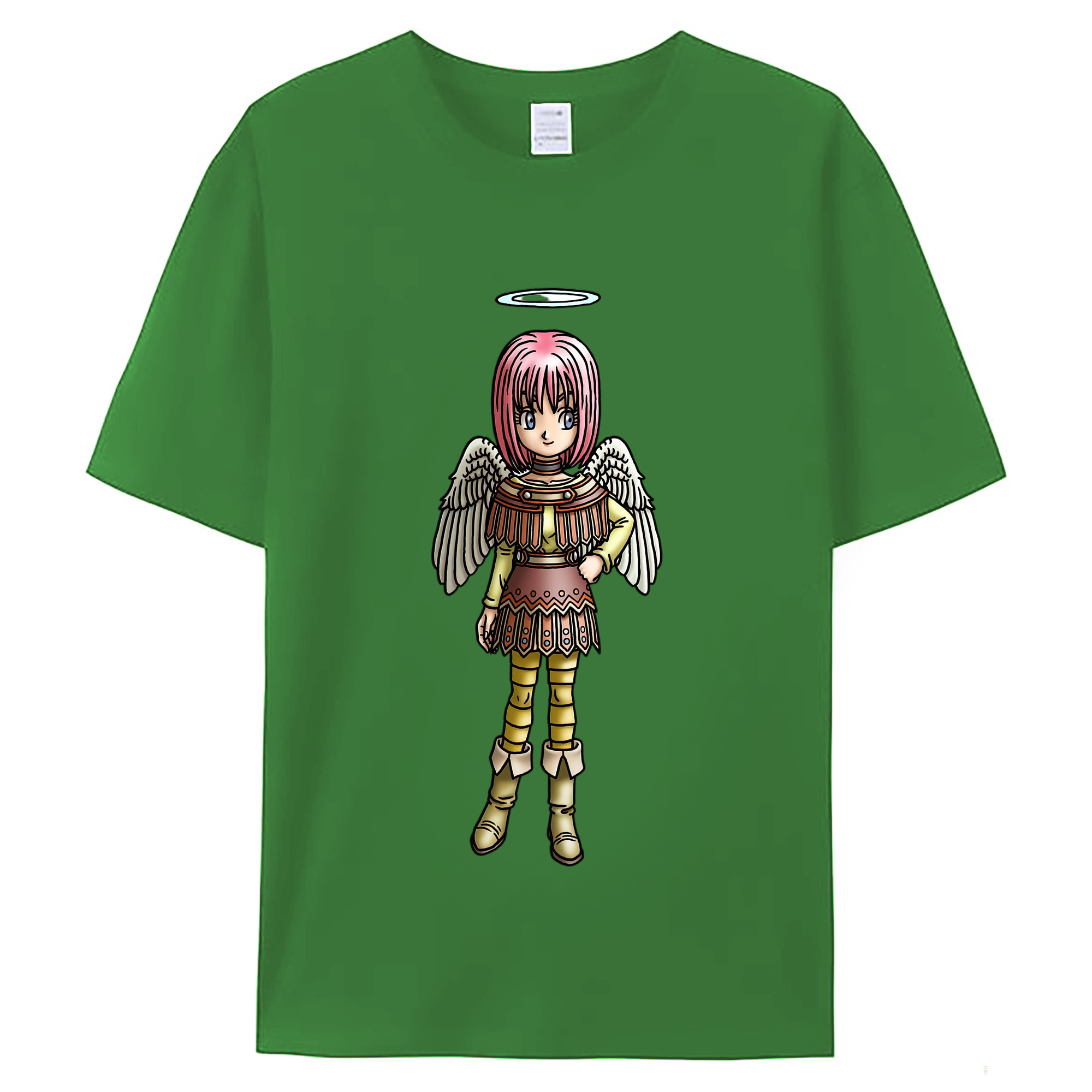 （画像用） ドラゴンクエスト Doragon Kuesuto Dragon Quest レディースカジュアルプリントTシャツ（綿100％）